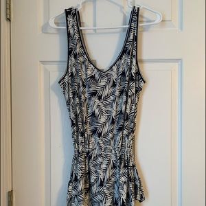 Max Studio Flower Print Romper Large